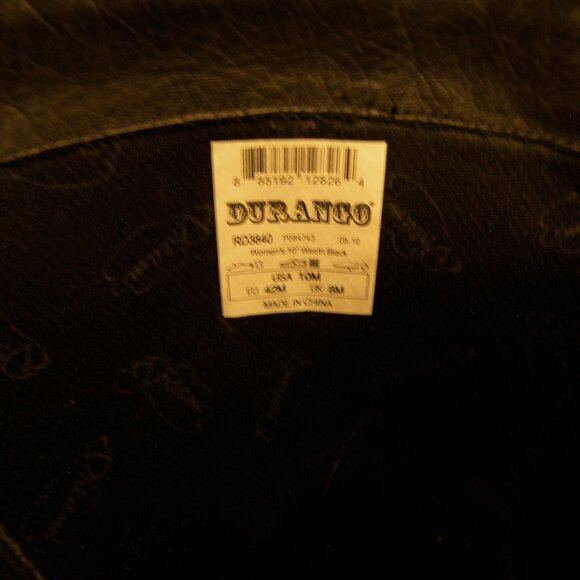 Durango Boots w/ embroidered flower, sz 10M - Picture 12 of 16